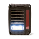 DV8 Offroad 07-18 Jeep Wrangler JK Horizontal LED Tail Light DV8 Offroad Tail Lights  AXOPROS