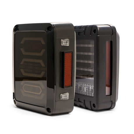 DV8 Offroad 07-18 Jeep Wrangler JK Horizontal LED Tail Light DV8 Offroad Tail Lights  AXOPROS