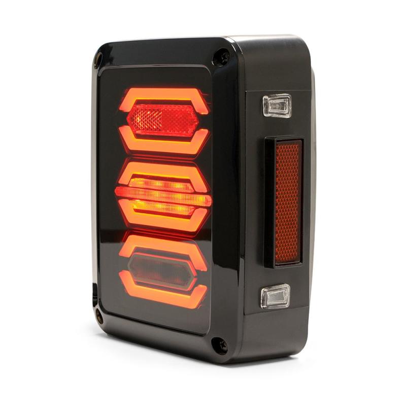 DV8 Offroad 07-18 Jeep Wrangler JK Octagon LED Tail Light DV8 Offroad Tail Lights  AXOPROS
