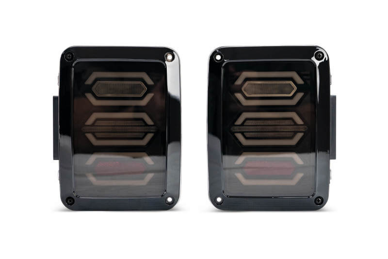 DV8 Offroad 07-18 Jeep Wrangler JK Octagon LED Tail Light DV8 Offroad Tail Lights  AXOPROS