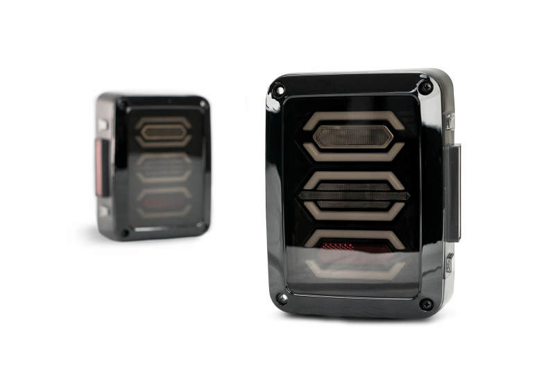 DV8 Offroad 07-18 Jeep Wrangler JK Octagon LED Tail Light DV8 Offroad Tail Lights  AXOPROS
