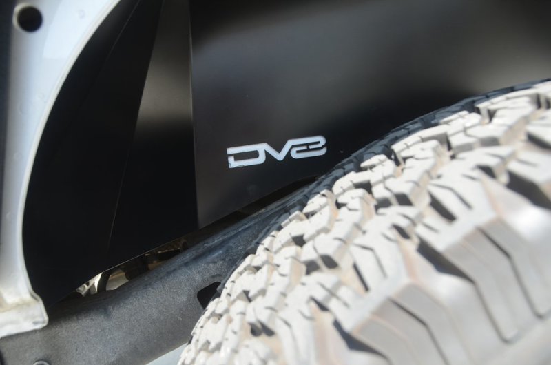 DV8 Offroad 07-18 Jeep Wrangler JK Rear Aluminum Inner Fender - Black DV8 Offroad Wheel Well Liners  AXOPROS
