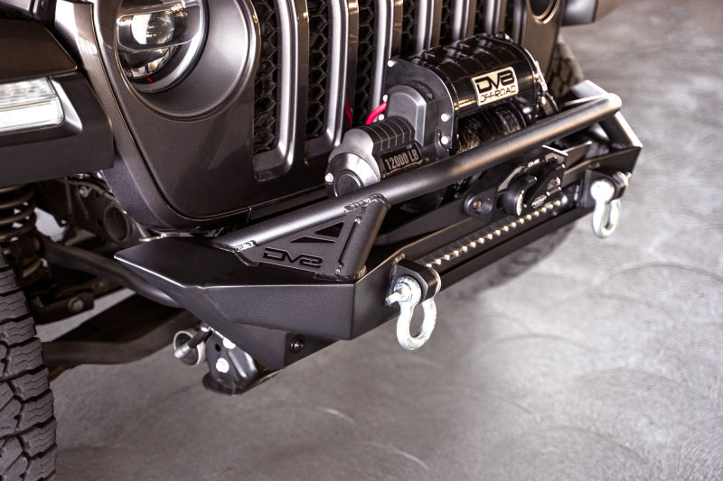 DV8 Offroad 07-23 Jeep Wrangler JK/JL & Gladiator JT FS-1 Series Stubby Front Bumper DV8 Offroad Bumpers - Steel  AXOPROS