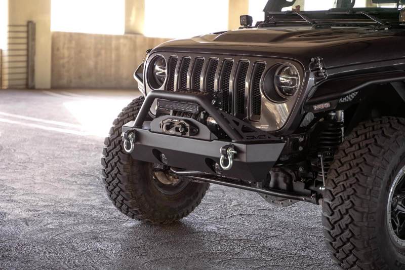 DV8 Offroad 07-23 Jeep Wrangler JK/JL & Gladiator JT FS-15 Series Front Bumper DV8 Offroad Bumpers - Steel  AXOPROS