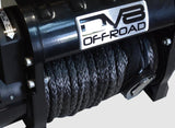 DV8 Offroad 12000 LB Winch w/ Synthetic Line & Wireless Remote - Black DV8 Offroad Winch Kit  AXOPROS