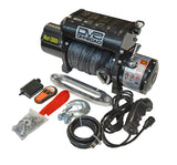 DV8 Offroad 12000 LB Winch w/ Synthetic Line & Wireless Remote - Black DV8 Offroad Winch Kit  AXOPROS