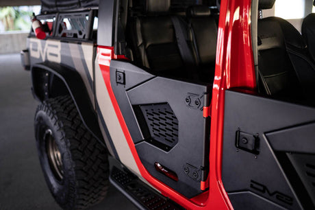 DV8 Offroad 18-22 Jeep Wrangler JL/JT Spec Series Half Doors - Rear Set DV8 Offroad Doors  AXOPROS