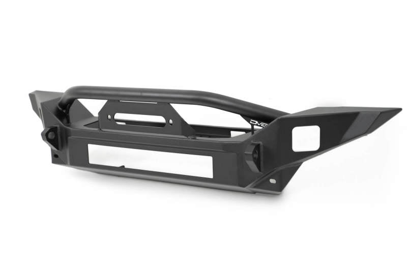DV8 Offroad 18-23 Jeep Wrangler JL / 20-23 Jeep Gladiator JT FS-7 Mid-Width Winch Front Bumper DV8 Offroad Bumpers - Steel  AXOPROS