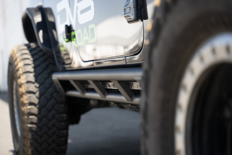 DV8 Offroad 18-23 Jeep Wrangler JL 4 Door FS-15 Series Rock Sliders DV8 Offroad Body Armor & Rock Rails  AXOPROS