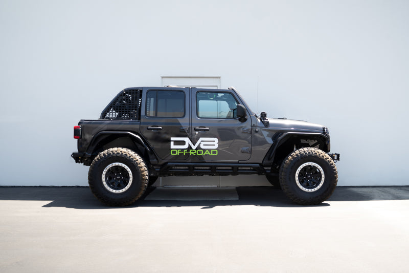 DV8 Offroad 18-23 Jeep Wrangler JL 4 Door FS-15 Series Rock Sliders DV8 Offroad Body Armor & Rock Rails  AXOPROS