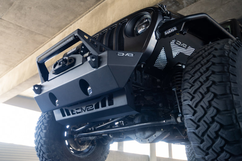 DV8 Offroad 18-23 Jeep Wrangler JL/JT Front Bumper Sway-Bar Disconnect Motor Skid Plate DV8 Offroad Skid Plates  AXOPROS