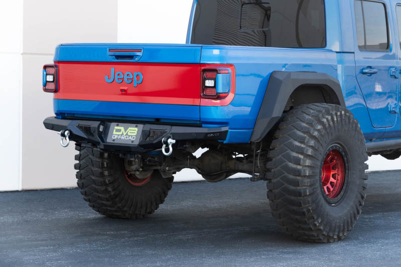 DV8 Offroad 20-23 Jeep Gladiator JT Spec Series Rear Bumper DV8 Offroad Bumpers - Steel  AXOPROS