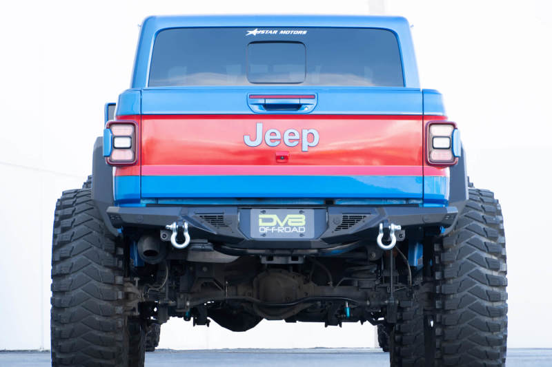 DV8 Offroad 20-23 Jeep Gladiator JT Spec Series Rear Bumper DV8 Offroad Bumpers - Steel  AXOPROS