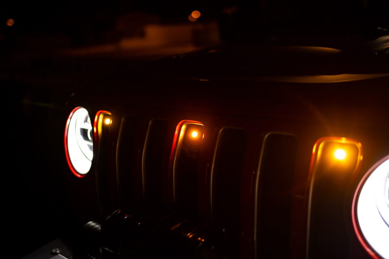 DV8 Offroad 2018+ Jeep JL Grill Amber Marker Lights DV8 Offroad Grilles  AXOPROS