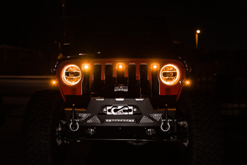 DV8 Offroad 2018+ Jeep JL Grill Amber Marker Lights DV8 Offroad Grilles  AXOPROS