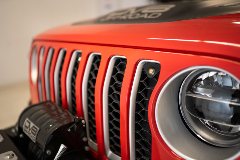 DV8 Offroad 2018+ Jeep JL Grill Amber Marker Lights DV8 Offroad Grilles  AXOPROS