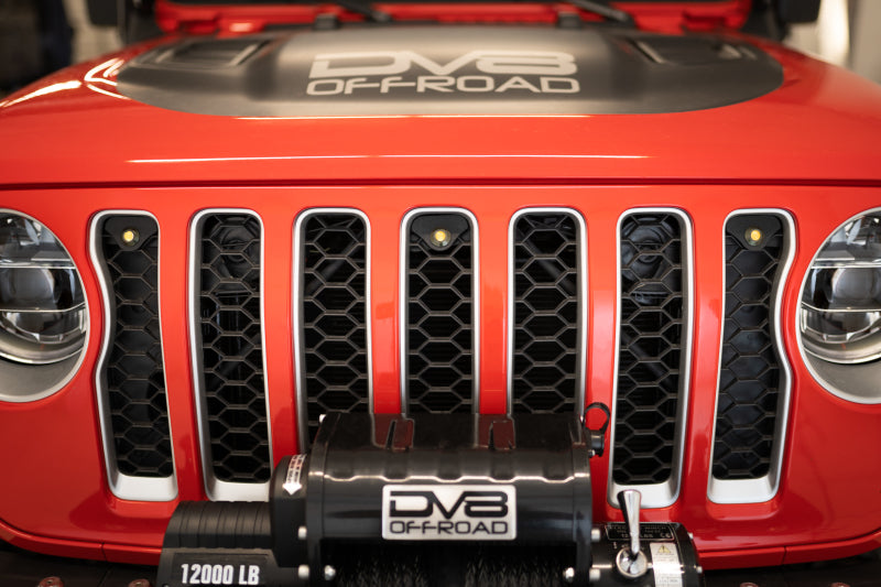 DV8 Offroad 2018+ Jeep JL Grill Amber Marker Lights DV8 Offroad Grilles  AXOPROS