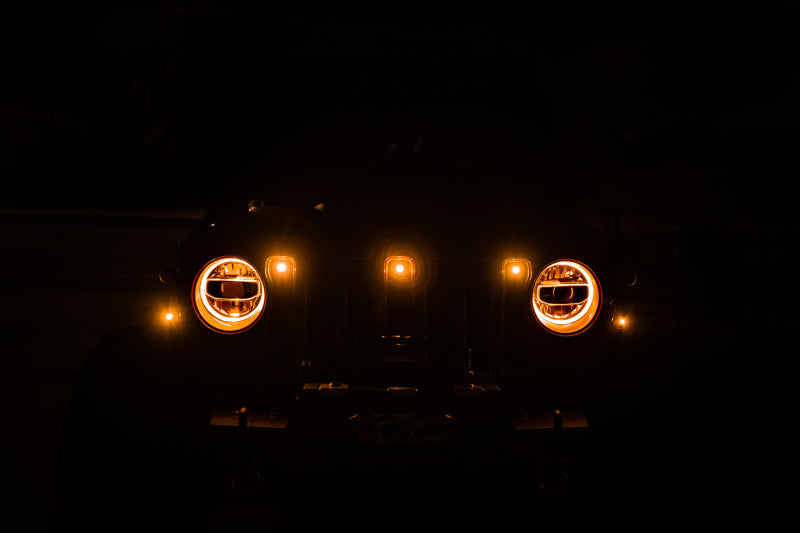 DV8 Offroad 2018+ Jeep JL Grill Amber Marker Lights DV8 Offroad Grilles  AXOPROS