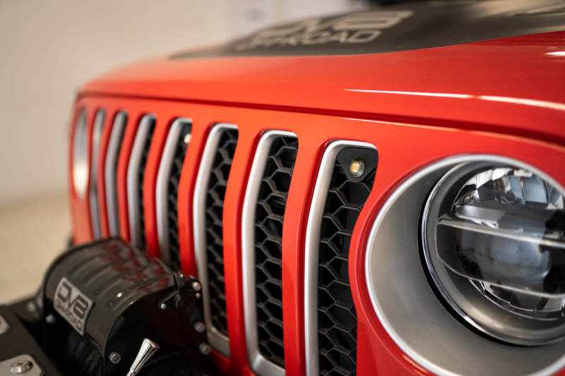 DV8 Offroad 2018+ Jeep JL Grill Amber Marker Lights DV8 Offroad Grilles  AXOPROS