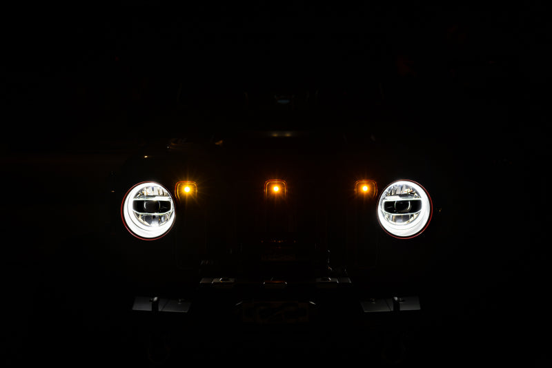 DV8 Offroad 2018+ Jeep JL Grill Amber Marker Lights DV8 Offroad Grilles  AXOPROS