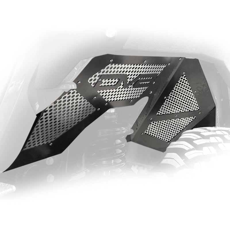 DV8 Offroad 2018+ Jeep Wrangler JL Front Inner Fenders - Black DV8 Offroad Wheel Well Liners  AXOPROS