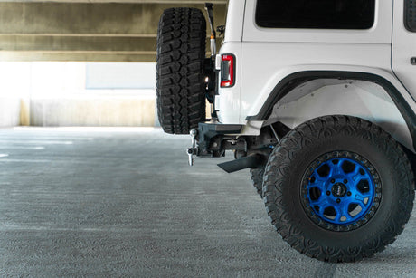 DV8 Offroad 2018 Jeep Wrangler JL FS-15 Series Rear Bumper DV8 Offroad Bumpers - Steel  AXOPROS