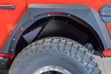 DV8 Offroad 2018+ Jeep Wrangler JL Rear Inner Fenders - Black DV8 Offroad Wheel Well Liners  AXOPROS