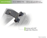 DV8 Offroad 2018+ JL/Gladiator Picatinny Rail A-Pillar Pod LED Light Mount DV8 Offroad Light Mounts  AXOPROS