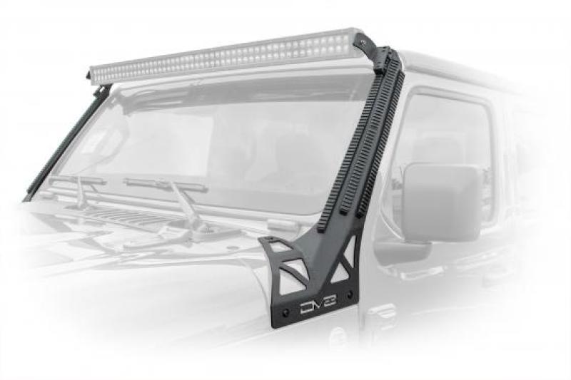 DV8 Offroad 2018+ JL/Gladiator Picatinny Rail A-Pillar Pod LED Light Mount DV8 Offroad Light Mounts  AXOPROS