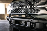 DV8 Offroad 2021-2022 Ford Bronco (Not For Factory Plastic Bumper) Factory Bumper Bull Bar - Black DV8 Offroad Light Mounts  AXOPROS