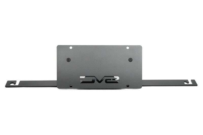 DV8 Offroad 2021 Ford Bronco Capable Bumper Slanted Front License Plate Mount DV8 Offroad Uncategorized  AXOPROS