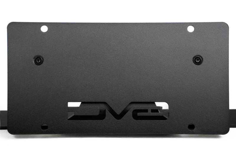DV8 Offroad 2021 Ford Bronco Capable Bumper Slanted Front License Plate Mount DV8 Offroad Uncategorized  AXOPROS