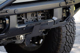 DV8 Offroad 21-22 Ford Bronco Factory Front Bumper Licence Relocation Bracket - Front DV8 Offroad License Plate Relocation  AXOPROS