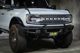 DV8 Offroad 21-22 Ford Bronco Factory Front Bumper Licence Relocation Bracket - Front DV8 Offroad License Plate Relocation  AXOPROS