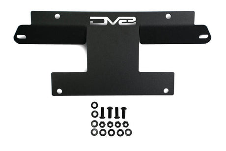 DV8 Offroad 21-22 Ford Bronco Factory Front Bumper Licence Relocation Bracket - Front DV8 Offroad License Plate Relocation  AXOPROS