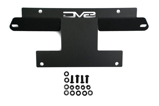 DV8 Offroad 21-22 Ford Bronco Factory Front Bumper Licence Relocation Bracket - Front DV8 Offroad License Plate Relocation  AXOPROS