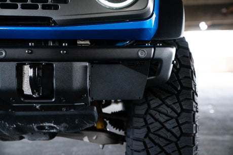 DV8 Offroad 21-22 Ford Bronco Factory Front Bumper License Relocation Bracket - Side DV8 Offroad License Plate Relocation  AXOPROS