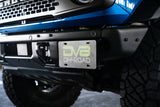 DV8 Offroad 21-22 Ford Bronco Factory Front Bumper License Relocation Bracket - Side DV8 Offroad License Plate Relocation  AXOPROS