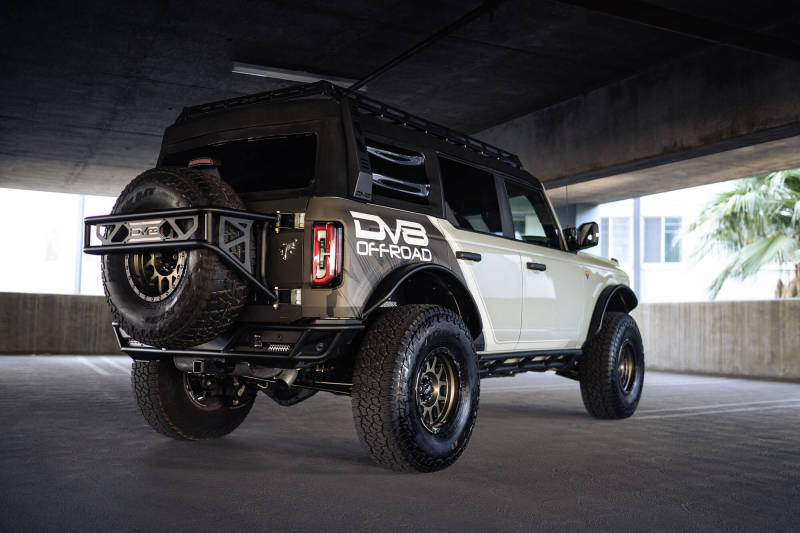 DV8 Offroad 21-23 Ford Bronco Competition Series Rear Bumper DV8 Offroad Bumpers - Steel  AXOPROS