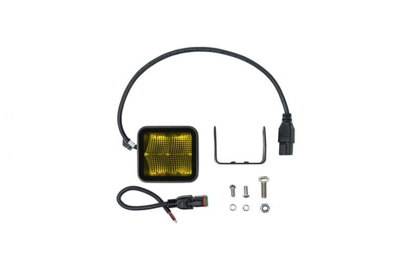 DV8 Offroad 3in Elite Series LED Amber Pod Light DV8 Offroad Light Bars & Cubes  AXOPROS