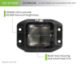 DV8 Offroad Elite Series 3in Cube LED Light 40W Spot 3W LED DV8 Offroad Light Bars & Cubes  AXOPROS