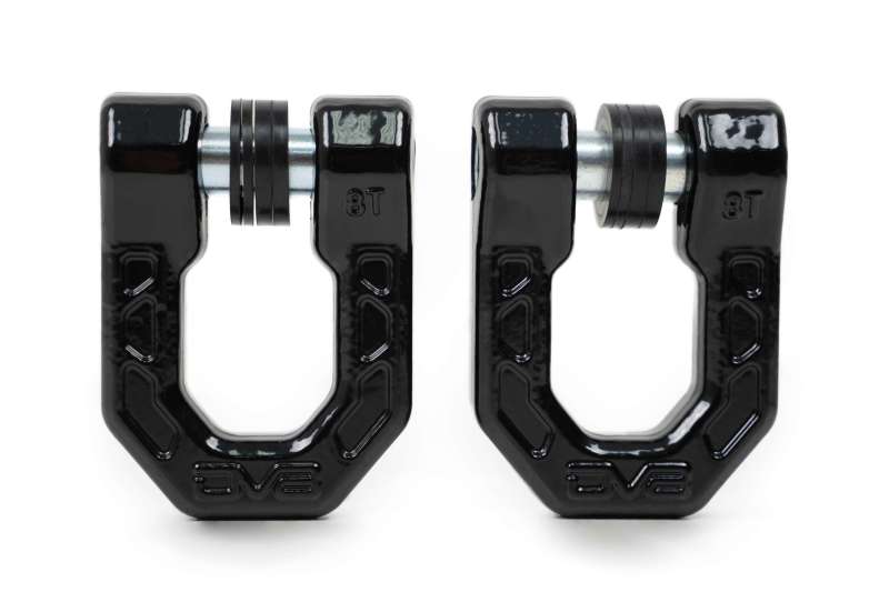 DV8 Offroad Elite Series D-Ring Shackles - Pair (Black) DV8 Offroad Bumper Accessories  AXOPROS