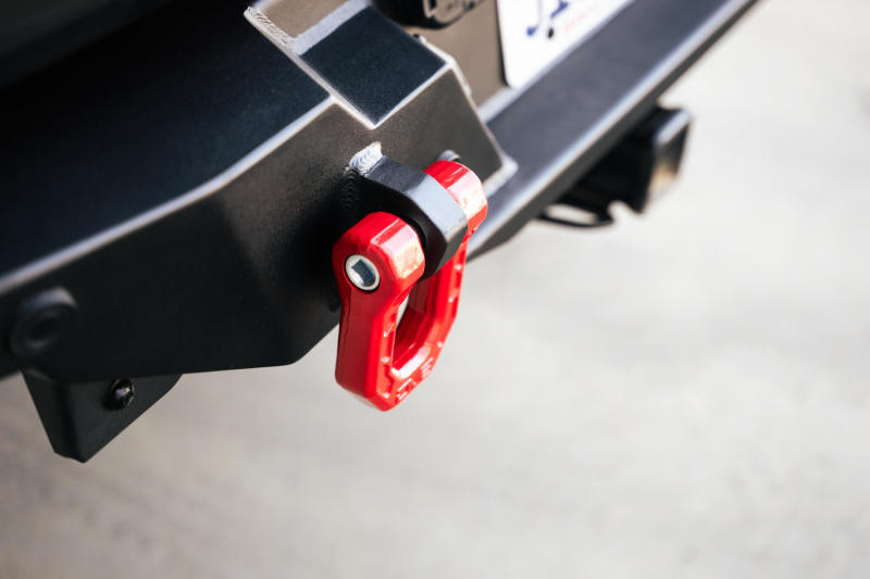 DV8 Offroad Elite Series D-Ring Shackles - Pair (Red) DV8 Offroad Bumper Accessories  AXOPROS