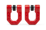 DV8 Offroad Elite Series D-Ring Shackles - Pair (Red) DV8 Offroad Bumper Accessories  AXOPROS