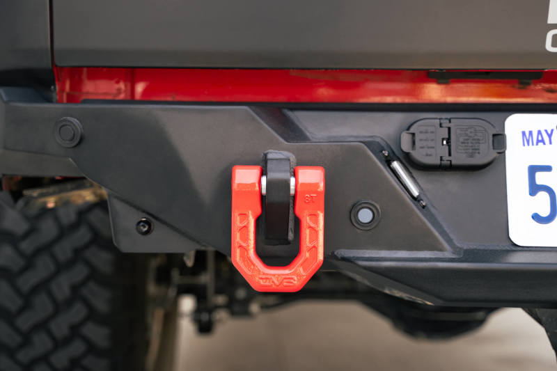 DV8 Offroad Elite Series D-Ring Shackles - Pair (Red) DV8 Offroad Bumper Accessories  AXOPROS