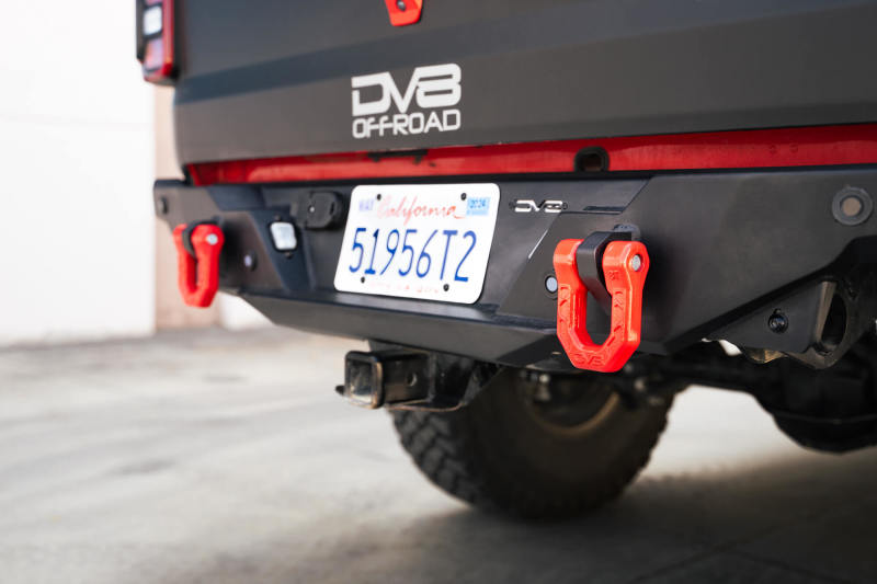 DV8 Offroad Elite Series D-Ring Shackles - Pair (Red) DV8 Offroad Bumper Accessories  AXOPROS