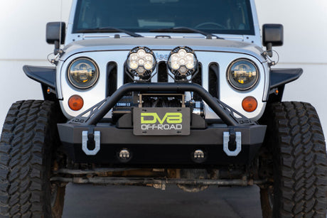 DV8 Offroad Fairlead Mounted Flip-Up License Plate Bracket DV8 Offroad License Plate Relocation  AXOPROS