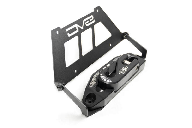DV8 Offroad Fairlead Mounted Flip-Up License Plate Bracket DV8 Offroad License Plate Relocation  AXOPROS