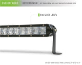DV8 Offroad SL 8 Slim 20in Light Bar Slim 100W Spot 5W CREE LED - Black DV8 Offroad Light Bars & Cubes  AXOPROS