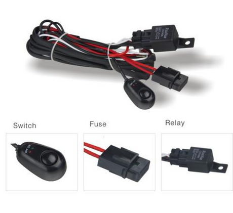 DV8 Offroad Wiring Harness w/ Relay & Switch DV8 Offroad Wiring Harnesses  AXOPROS